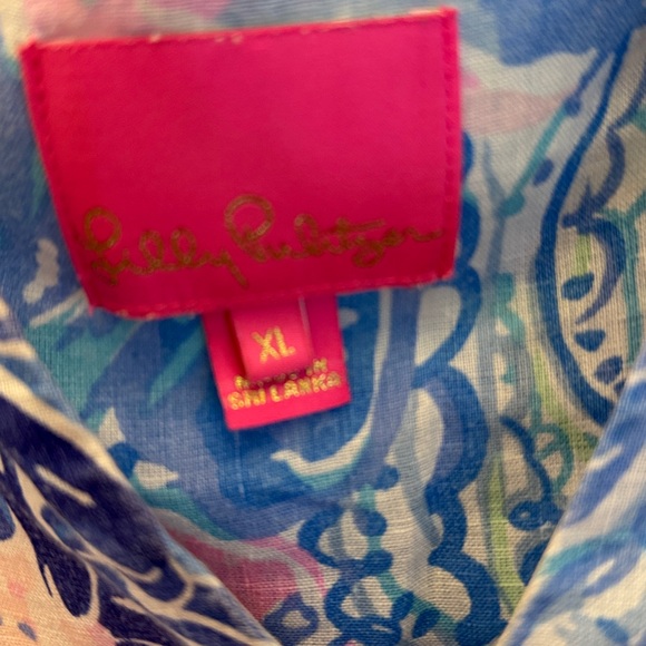 Lilly Pulitzer Blue and Pink Patterned Dress - Picture 2 of 2